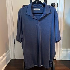 Tommy Bahama Men’s Navy Blue Collard Polo Shirt - Size XL